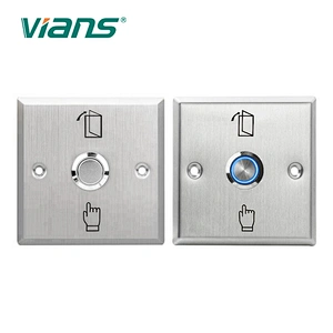 Stainless Steel metal Exit Push Button Door Release Switch for Access  Control System from China Manufacturer - Shenzhen Vians Technology Co., Ltd.