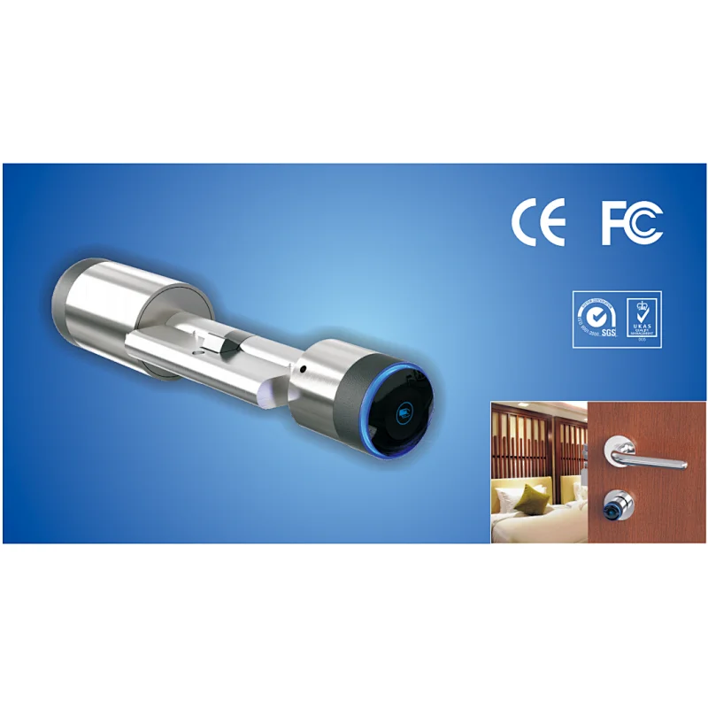 European password smart door lock cylinder with Lora gateway
