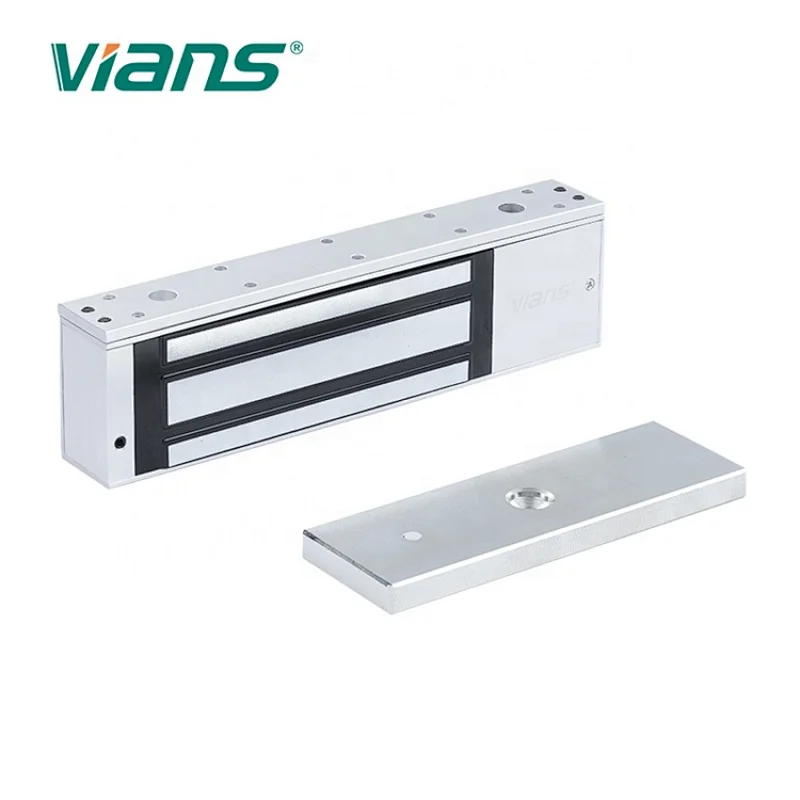 500kg/1200lbs Single Door Electro-Magnetic lock  Vians Electric Magnetic Lock with lock signal