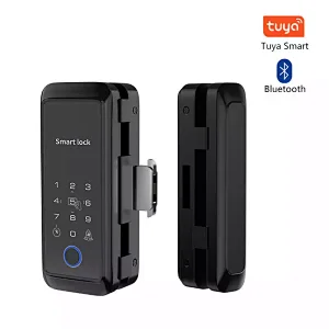 Tuya APP Digital Fingerprint Smart Glass Door Lock for Sliding Door