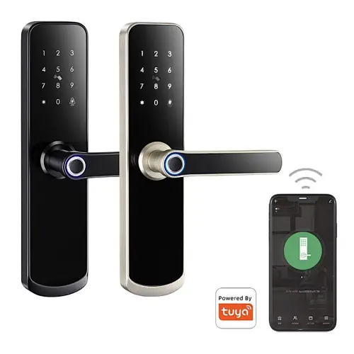 VIANS Smart Wifi App Fingerprint Digital Locks Biometric Electronic Waterproof Mortise Tuya Door Lock