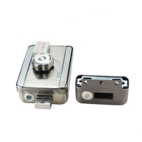 VIANS Motorised Door Lock Stainless Steel Electronic Lock for Wooden Metal Doors All In One Motor Rim Lock
