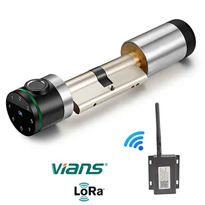 BLE RFID Lora smart Euro profile cylinder lock