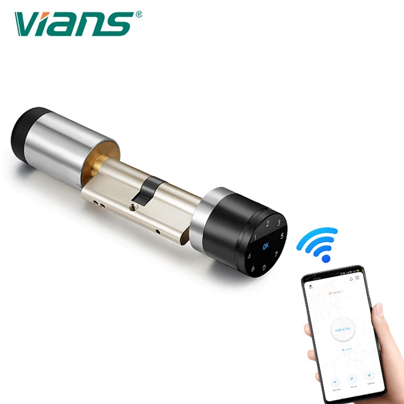 Vians BLE RFID smart Euro profile cylinder lock