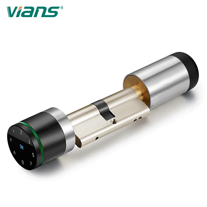 Tuya Bluetooth RFID Card smart Euro profile cylinder lock for Door Access Control