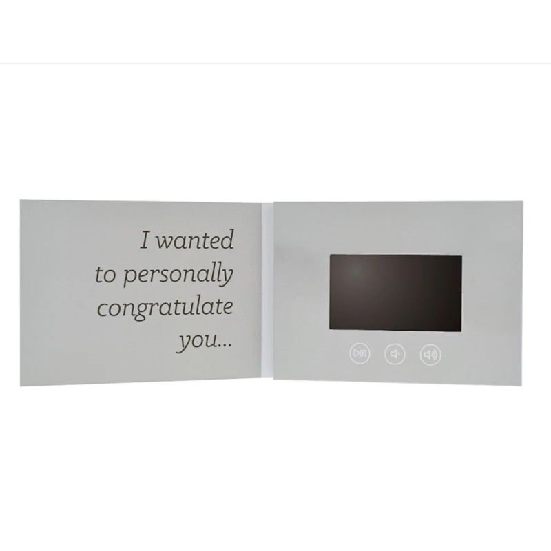 4.3inch soft cover video brochure