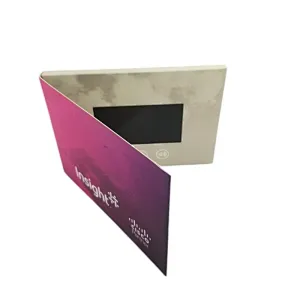 4.3inch soft cover video brochure