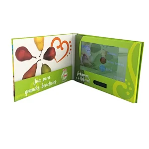 Touch screen A5 video brochure