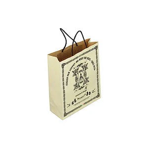 OEM Factory Customized Small Logo Paper Gift Bags Brand With Handles