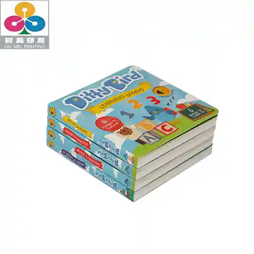 board book printing; kids board books; music sound book