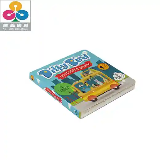 board book printing; kids board books; music sound book