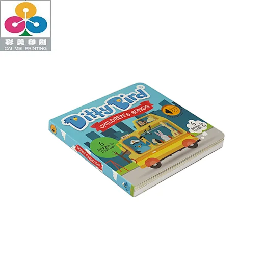 board book printing; kids board books; music sound book