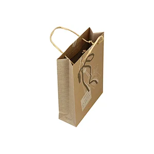 OEM Factory Customized Small Logo Paper Gift Bags Brand With Handles