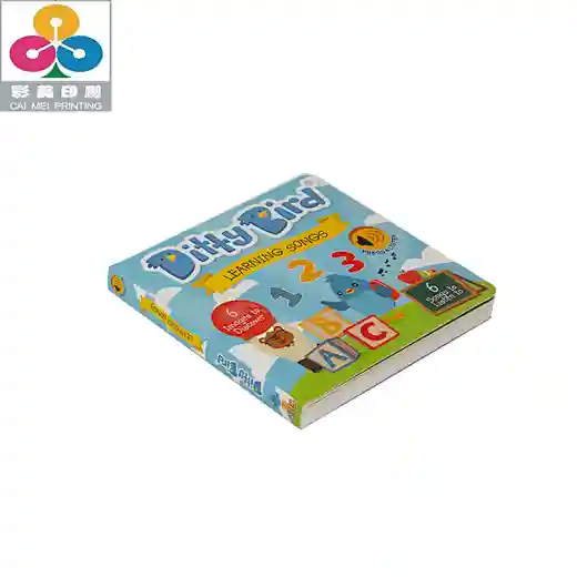 board book printing; kids board books; music sound book