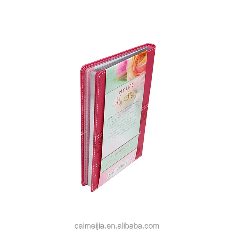 Pink PU Leather Jewelry Organizer Free Printed Notebooks for Diary