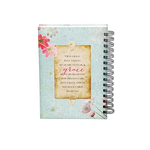 Custom Design A5 Chinese Style Spiral A5 Hard Cover Notebook Printing