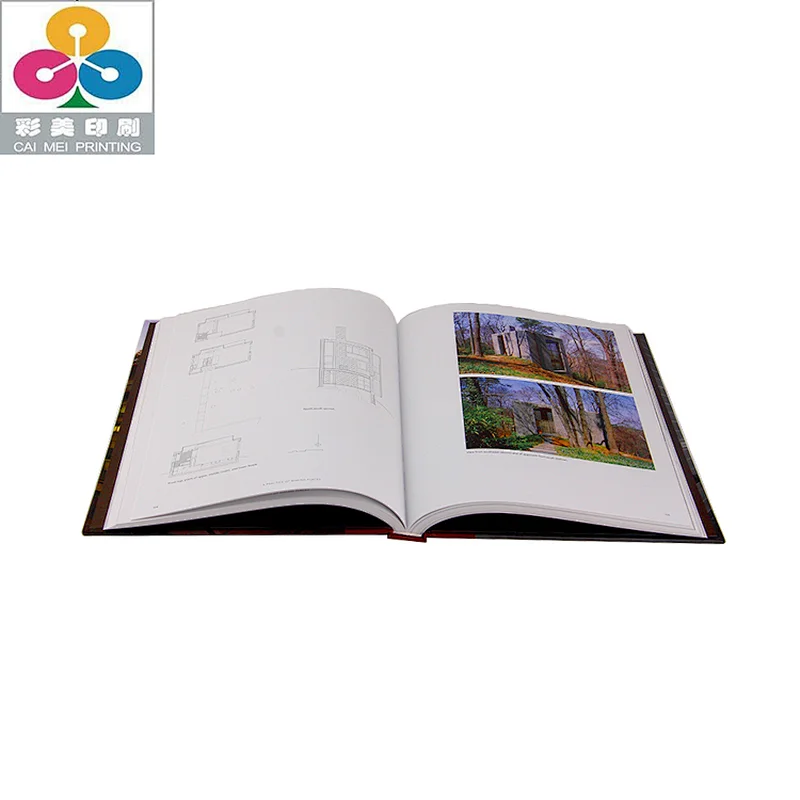 OEM Custom Print Hardcover Architecture Book Binding Printing