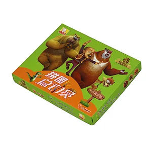 Funny Children Cardboard Adventure Puzzle Books Printing for Children In China