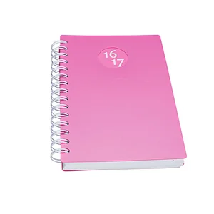 Chinese Custom Spiral Binding School Students A5 Plastic Cover Notebook Printing