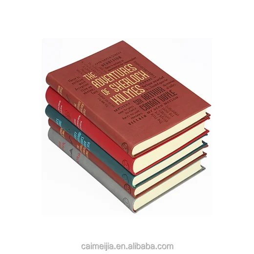 pu leather cover hardcover book printing