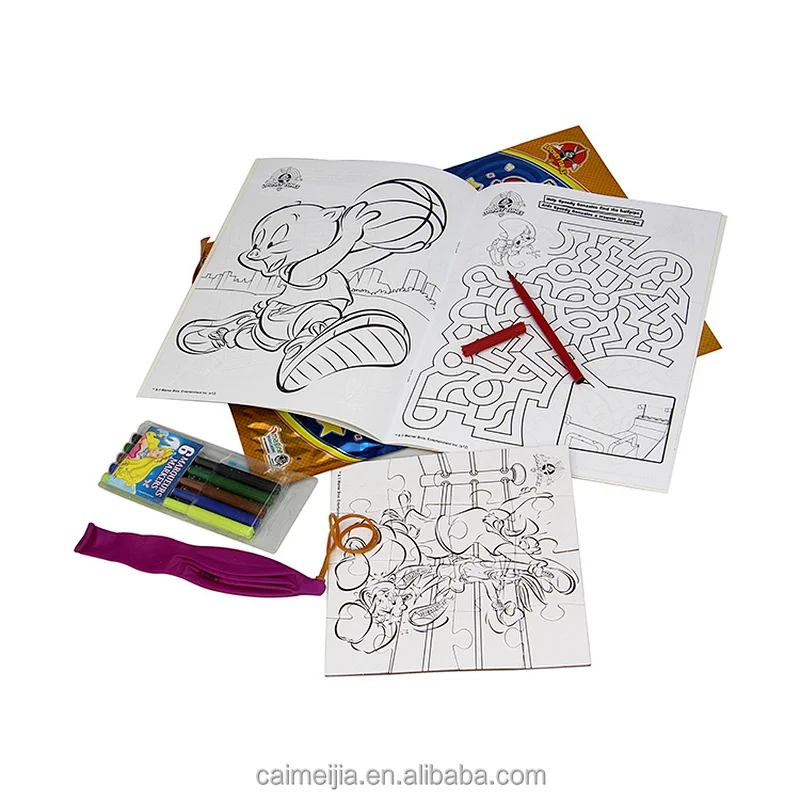 Promotional Kids Coloring Book With Pen For Students