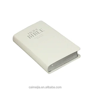Custom A5 Size Covers Pu Leather The Holy Bible James Printing