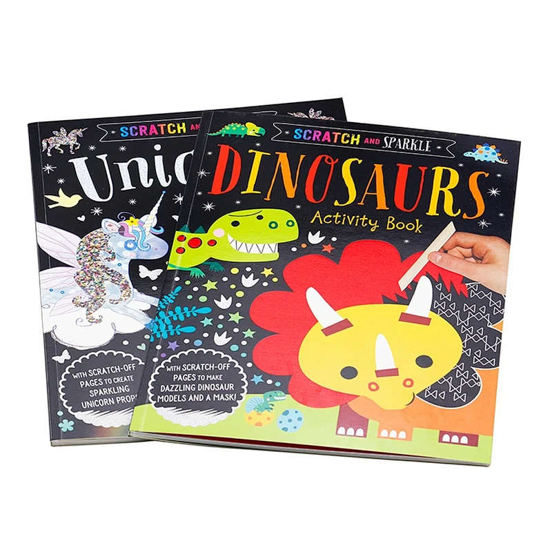OEM Print  Your Own Colorful Creative Scratch Children's Books