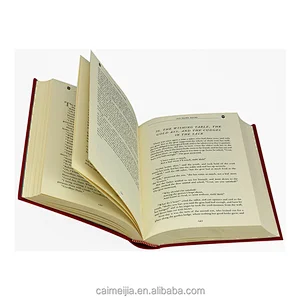 OEM High Quality Pu Leather Hardcover Adult Story Book Printing Services