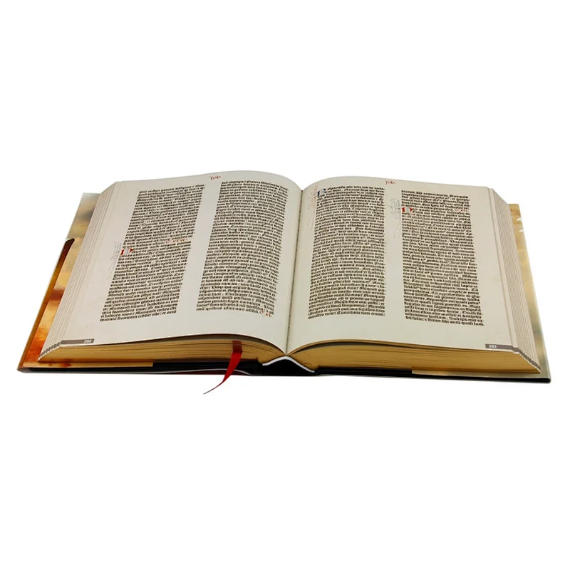 Custom Hardcover PVC Case Making Gutenberg Bible Book Printing