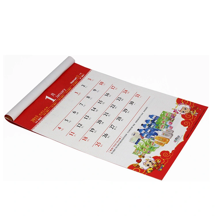 oem wall bulk calendar printing factory