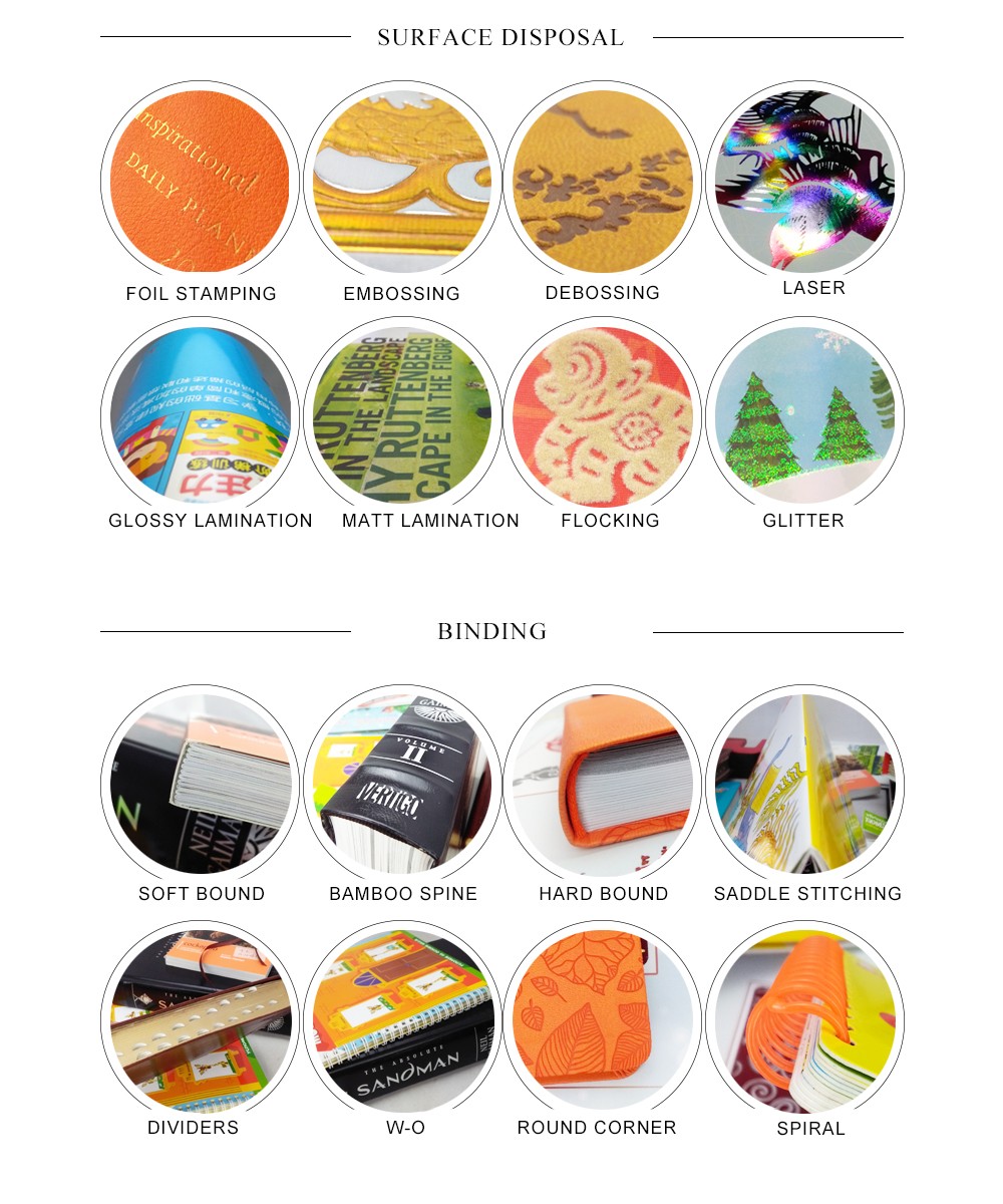 leather notebook diary pinting and binding