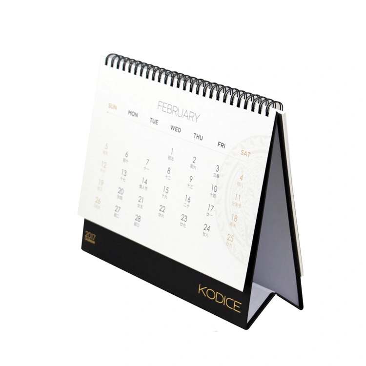 Standing Desk Flip Calendars With Wire O Binding
