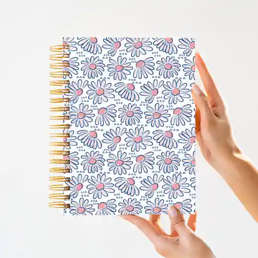 custom floral spiral notebook