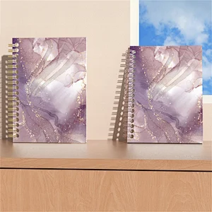 Custom A5 Hardcover Spiral Notebook with Foil Stamping