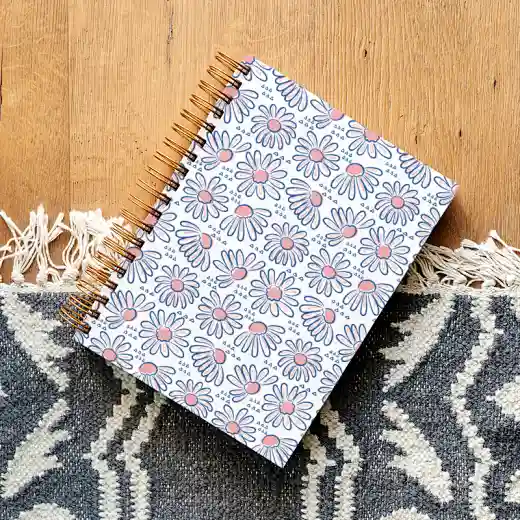 high quality floral spiral notebook
