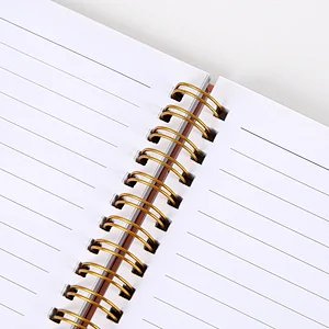 Customize Logo Hardcover High Quality Thick Notebook Spiral Notebook with Elastic Band