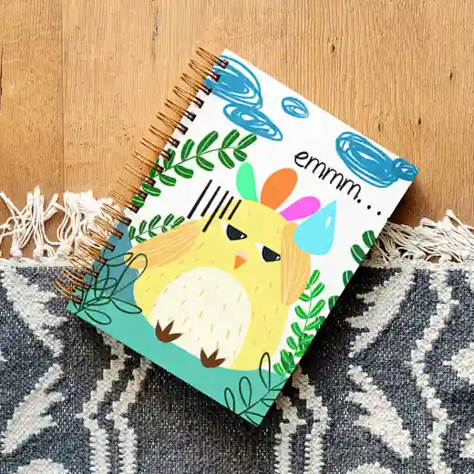 high quality hard spiral notebook