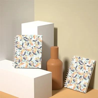 notebooks with spiral printing