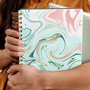 OEM High Quality Hardcover Colorful Fashion Journal Spiral Ruled Notebook with Logo