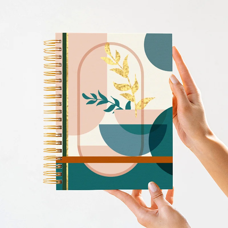 Wholesale A5 Size Hardcover Spiral Notebook Custom Notebook for Students
