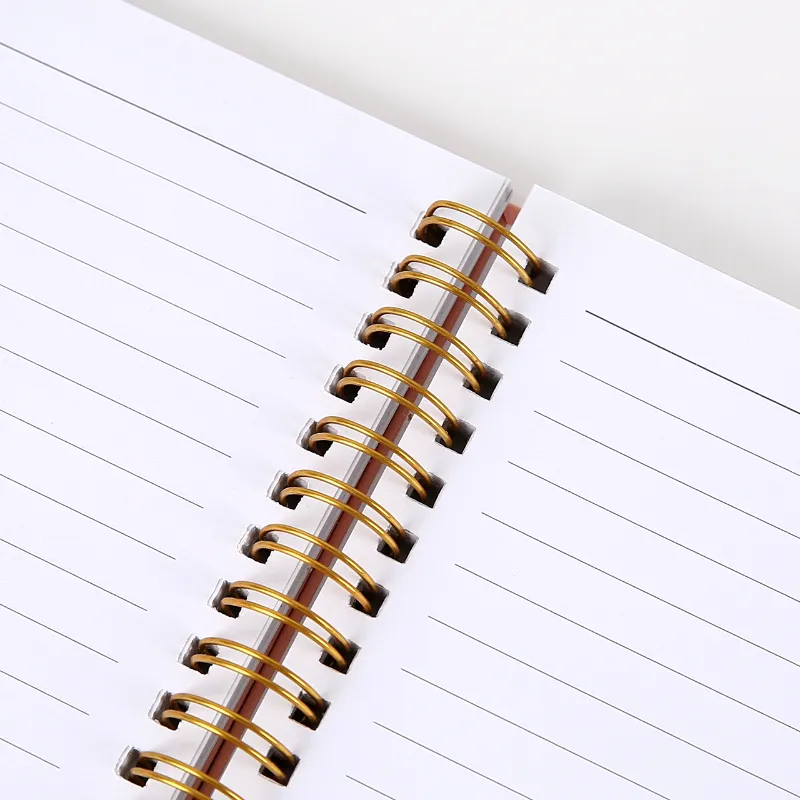 high quality custom notebook with plastic spiral