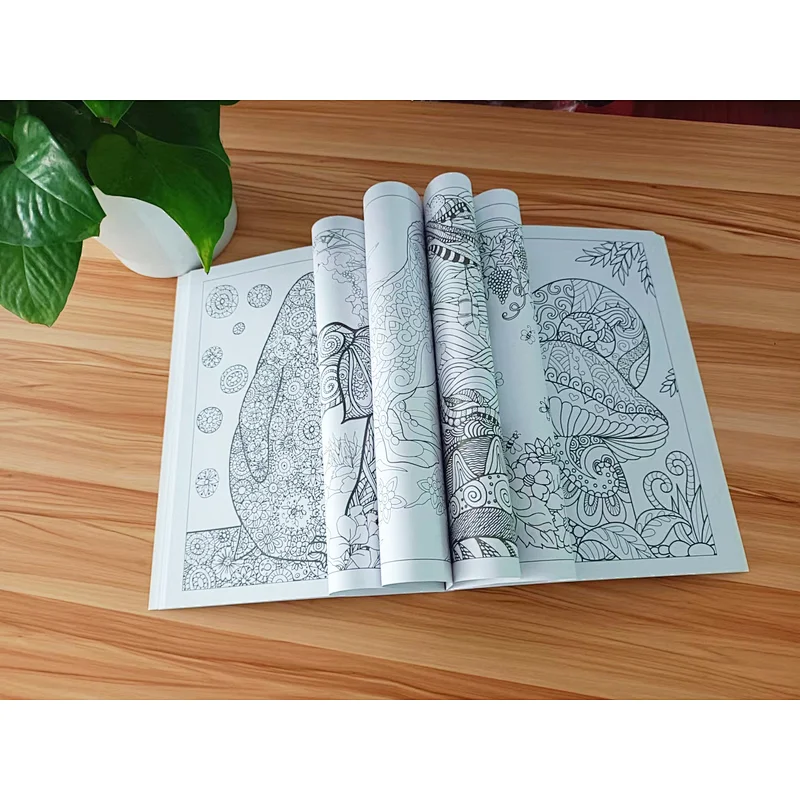 Custom Softcover Adult Coloring Book Printing