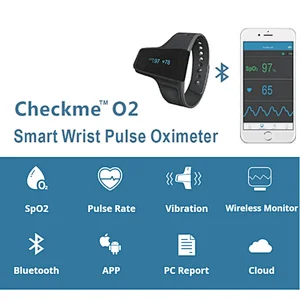 Checkme O2 Portable Wrist Ring Probe Oxygen Level Monitor SpO2 Oximeter