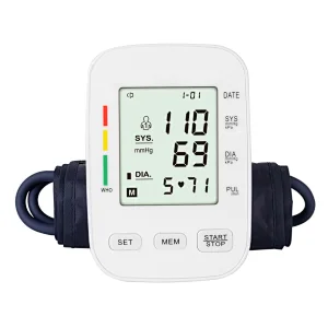 Automatic Digital Blood Pressure Monitor sphygmomanometer Tonometer tensiometer Heart Rate Pulse Meter BP Monitor