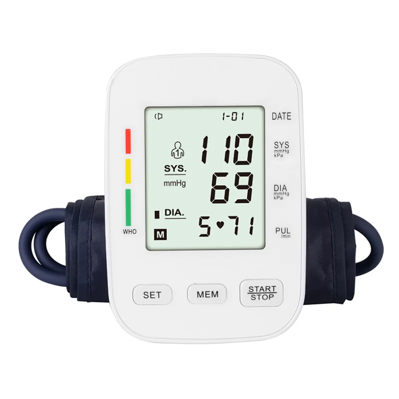 Automatic Digital Blood Pressure Monitor sphygmomanometer Tonometer tensiometer Heart Rate Pulse Meter BP Monitor