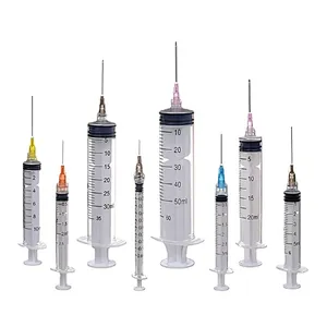 1ml 3 ml 5ml 10ml 20ml 60ml Disposable Plastic Luer Lock Syringes With Needle