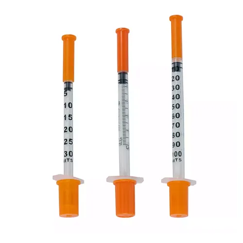 Disposable Sterile 0.3ml 0.5ml 1ml Insulin Syringe With Needle