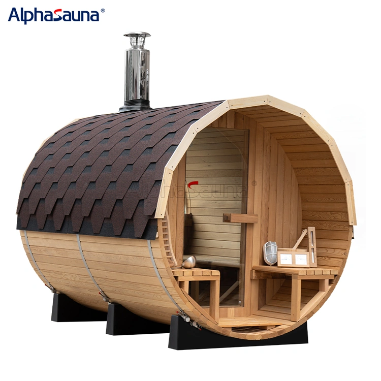 barrel sauna wood fired