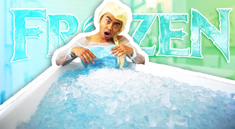 athletes taking ice baths