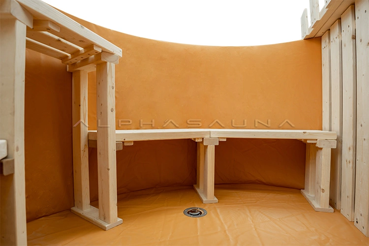 pine wood hot tub